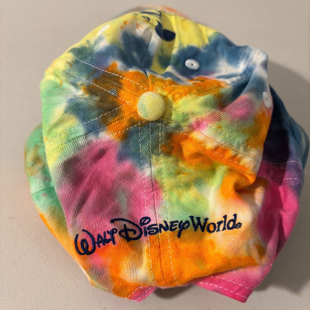 Disney Parks Tie Dye Embroidered Mickey Mouse Hat Adjustable Baseball Cap - Picture 2 of 3